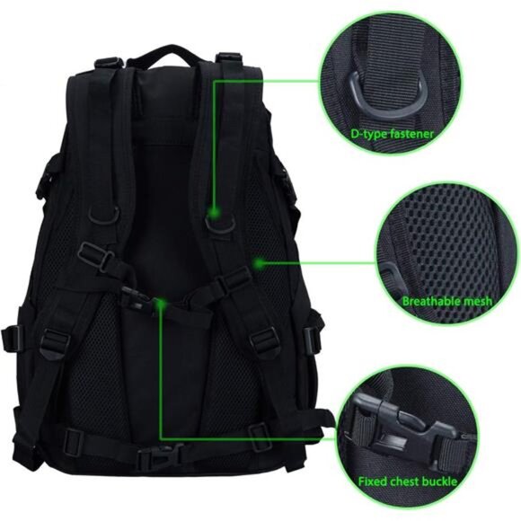 Tactical Backpack Military Molle Bag Hiking Daypacks for Camping Hunting 900D - Picture 4 of 6